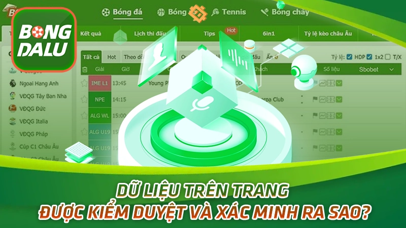 Dữ liệu trên trang được kiểm duyệt và xác minh ra sao?