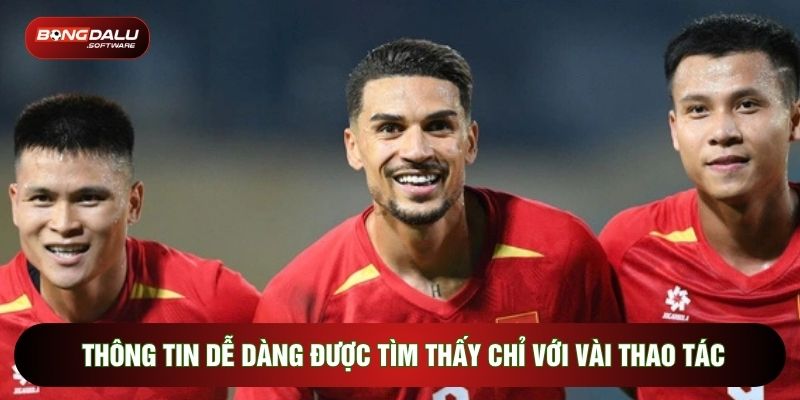Thông tin dễ dàng được tìm thấy chỉ với vài thao tác